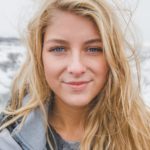 woman in gray jacket